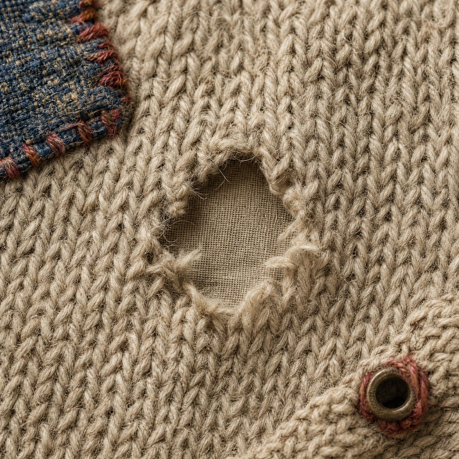 Hole: An opening with nothing left in the middle.